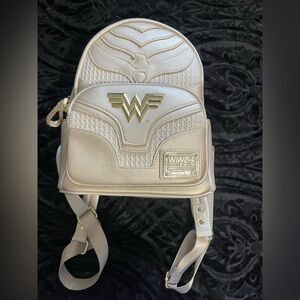 Loungefly Metallic Gold Wonder Woman Backpack